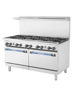 Turbo Air TAR-10 Radiance 60" Gas Range 10 Open Burners Double Standard Ovens