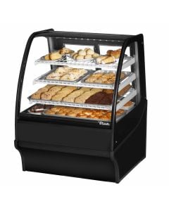 36" Dry Bakery Case with Curved Glass Front True TDM-DC-36-GE/GE-B-W
