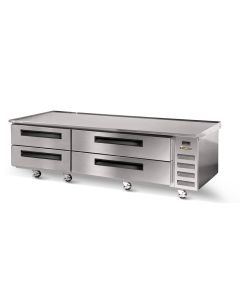 Traulsen CLES-84HT-ME 4-Drawer Refrigerated Chef Base Marine Edge