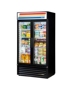 39-1/2" Two Swing Door Display Merchandiser Refrigerator True GDM-35-HC-LD
