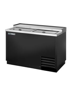 True T-50-GC-HC Plate and Glass Chiller/Froster, 2 Lids | Black Powder-Coated Exterior