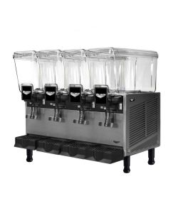 Vollrath VBBD4-37-F Refrigerated Beverage Dispenser 4 Bowl Fountain Spray | 4 x 3.17 gal Bowls