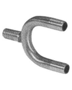 U-Bend "T" Beer Hose Fitting for 3/8" ID Tubing, Stainless Steel