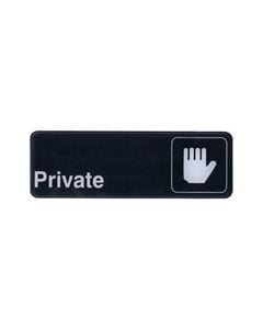Sign 9x3" Private                  