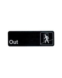 "Out" Informational Sign | 3" x 9"
