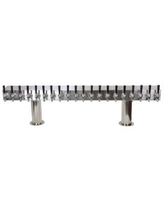American Beverage 20 Faucet 4" Pass-thru Tower, Stainless Steel, w/ SS Components, Glycol Ready