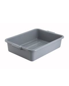 Gray 5" Deep Dish Bussing Tote Box