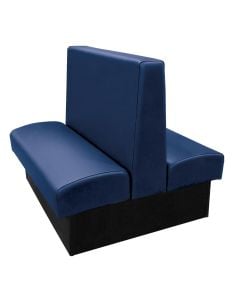Oak Street Ambrose Double Vinyl Booth with Premium Color Options Navy Blue