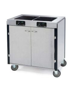 Lakeside 2070 Two Induction Heat Stove Mobile Cooking Cart, 34" Width