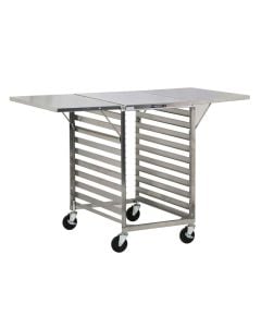 Lakeside 110 Channel Ledges Portable Wing Table, 29-1/4" Width