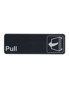 Black 'Pull' Sign