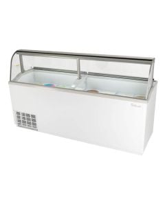 Turbo Air TIDC-91W-N ice Cream Display Dipping Freezer | 28 Tubs