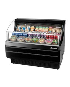 Turbo Air TOM-50SW(B)-N 50-7/8"W Horizontal Open Display Merchandiser 8.9 cu. ft.