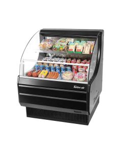 Turbo Air TOM-30LW(B)-N 28-1/8"W Horizontal Open Display Merchandiser 5.1 cu. ft.