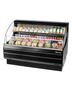 Turbo Air TOM-60LW(B)-N 63-3/8"W Horizontal Open Display Merchandiser 12.3 cu. ft.