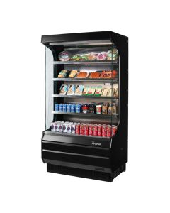 Turbo Air TOM-40W(B)-N 39-1/8"W Vertical Open Display Merchandiser 14.4 cu. ft.