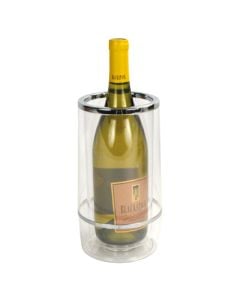 Clear Acrylic Insulated Wine Cooler Bottle Chiller 