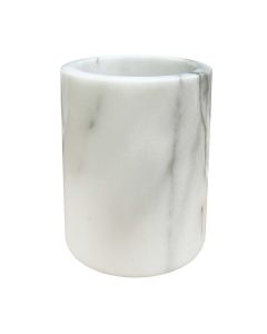 White Marble Wine Cooler | 4-1/2" Dia. x 7"H