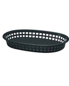 Tablecraft Chicago Restaurant Platter Baskets, Black Plastic (1 Dozen)