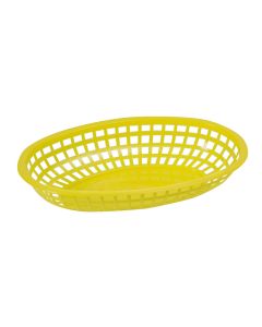 Heavy Duty Serving Basket, 10-1/4" x 6-3/4" x 2" | Yellow | 1 Dozen