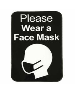 Please Wear a Face Mask Sign | 9" x 6"