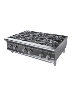 Vollrath HPG6-36 36" Gas Countertop Hot Plate 6-Burner