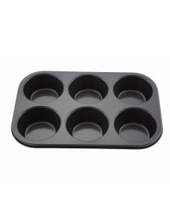 Carbon Steel Muffin Pan, 6 Cup | Non-Stick