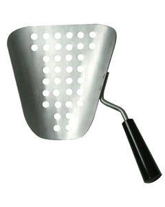 Commercial Popcorn Speed Scoop -Benchmark 42030 Aluminum with perforated holes to filter old maids. 