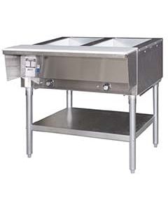 Eagle 2 Well Natural Gas Hot Food Table  