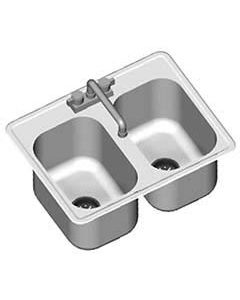 Eagle 2 Compartment Stainless Steel Drop-in Sink                