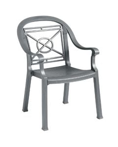 Grosfilllex Victoria Stacking Armchair, Charcoal