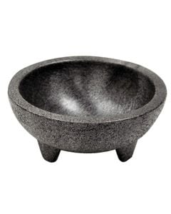 2-1/2 oz Molcajete Salsa Bowl for Mexican Restaurant | Charcoal