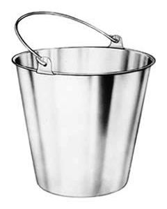16 Qt Stainless Steel Bucket Pail for Milk, Ice or Food