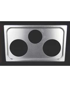 Vollrath Adapter Plate W/(1)4-7/8"&(2)6-3/8"