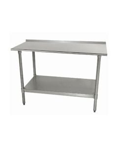 Stainless Steel Work Table 24" x 24" with 1-1/2" Backsplash | Advance Tabco TTF-242-X
