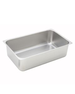 Winco C-WPP Stainless Steel 6" Spillage Pan | Full Size