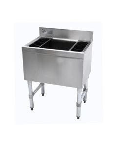 Advance Tabco SLI-12-30-7 Stainless Steel Ice Bin with Cold Plate | 98 lb Capacity
