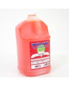 Orange Snow Cone Syrup Flavoring (1 Gallon)