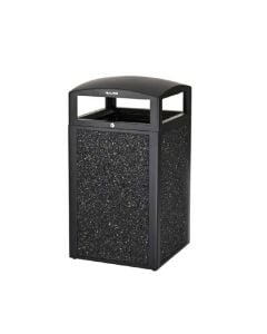 Alpine 40-Gallon All-Weather Trash Container | Gray Stone Exterior