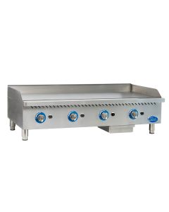 Globe GG48G 48" 4-Burner Gas Griddle w/ Manual Control | Natural Gas