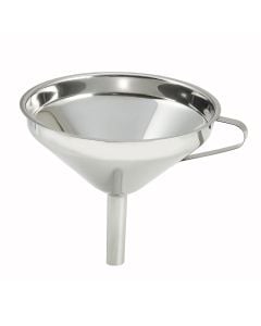 Stainless Steel 5" Kitchen Funnel with Removable Strainer