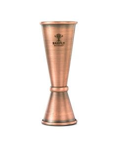 Japanese Style Jigger | 1 & 2 Oz. | Antique Copper-Plated Finish