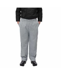 Houndstooth Chef Pants | Large | Relaxed Fit | Black & White