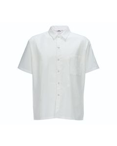 Winco UNF-1W4XL Broadway Chef Shirt, White, 4XL