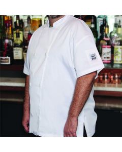 Chef Revival Chef Jacket, Short Sleeve, Large, White