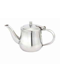 10 Oz Gooseneck Coffee & Tea Serving Pot, Stainless Steel