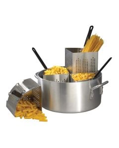 Pasta Cooker Noodle Steamer Set with 4 Inset Baskets        