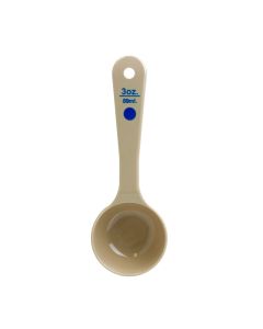 Thunder PLPSSC030BU 3 oz. Short Solid Portion Spoon Blue Coding