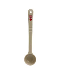 Thunder PLPSLC020RD 2 oz. Long Solid Portion Spoon Red Coding