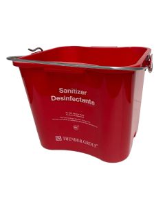 Thunder PLCP003RD 3 qt. Sanitizing Pail Red